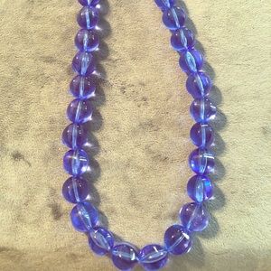 Purple beaded necklace